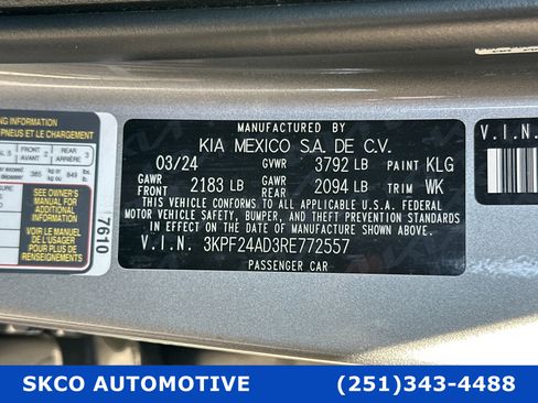 Used 2024 Kia Forte LXS w/ LXS Technology Package image 28