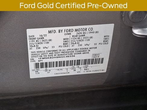 Certified 2022 Ford Explorer XLT w/ Equipment Group 202A AWD/4WD image 31
