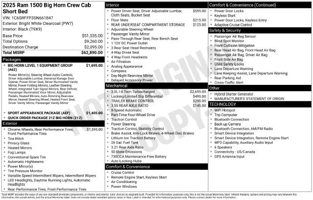 Used 2025 RAM 1500 Big Horn AWD/4WD image 27