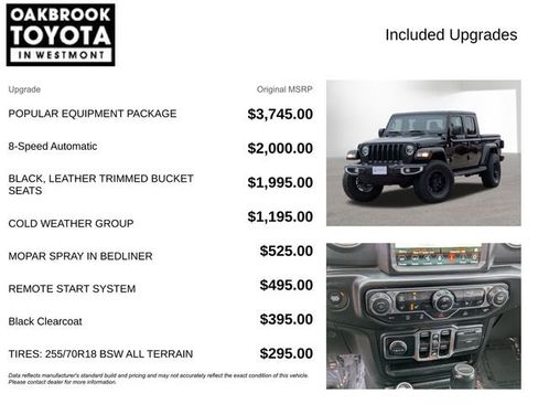 Used 2022 Jeep Gladiator Overland w/ Popular Equipment Package image 4