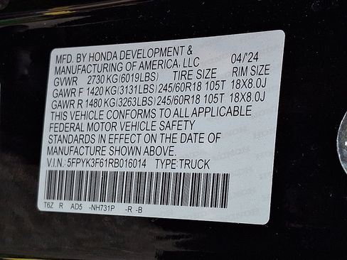 Used 2024 Honda Ridgeline TrailSport image 94