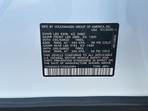 New 2026 Volkswagen Atlas SE image 28