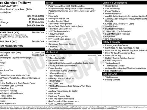 Used 2016 Jeep Cherokee Trailhawk w/ Cold Weather Group image 10