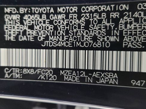 Used 2021 Toyota Corolla SE w/ Protection Package (TMS) image 33