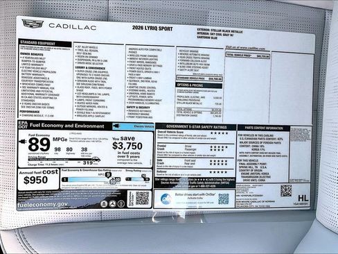 New 2026 Cadillac Lyriq Sport AWD/4WD image 14