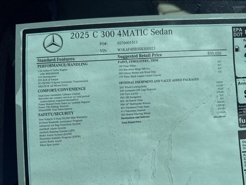 Certified 2025 Mercedes-Benz C 300 4MATIC Sedan image 11