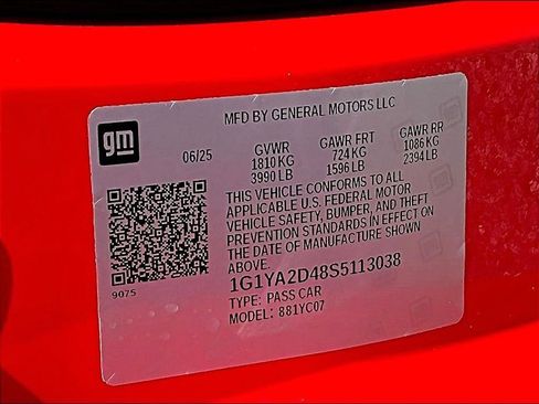 Used 2025 Chevrolet Corvette Stingray Coupe w/ 1LT RWD image 22