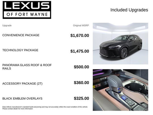 New 2026 Lexus RX 350 Premium Plus w/ Convenience Package AWD/4WD image 4