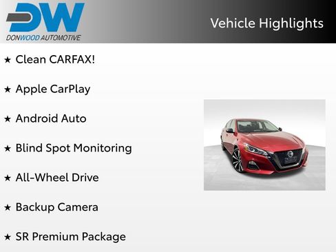 Used 2019 Nissan Altima 2.5 SR w/ SR Premium Package AWD/4WD image 6
