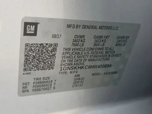 Used 2017 Chevrolet Suburban LT AWD/4WD image 58