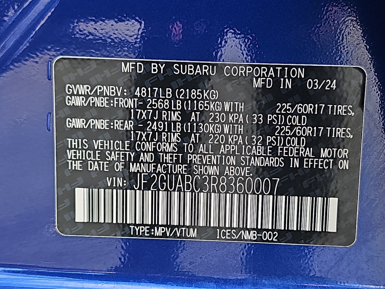 Certified 2024 Subaru Crosstrek 2.0i AWD/4WD image 39