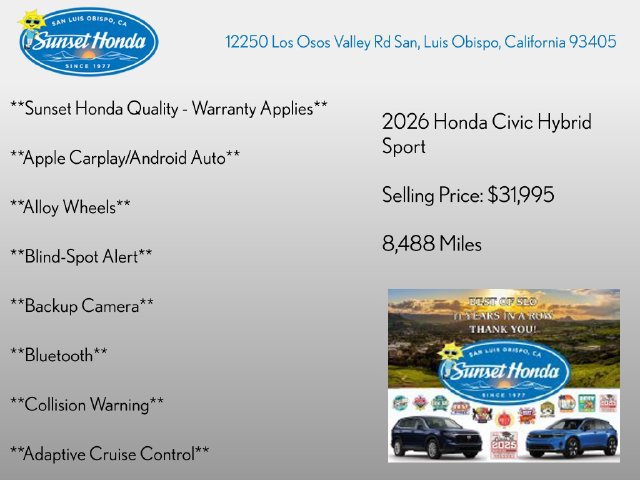Used 2026 Honda Civic Sport image 2