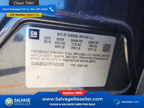 Used 2015 Buick LaCrosse Leather FWD image 16