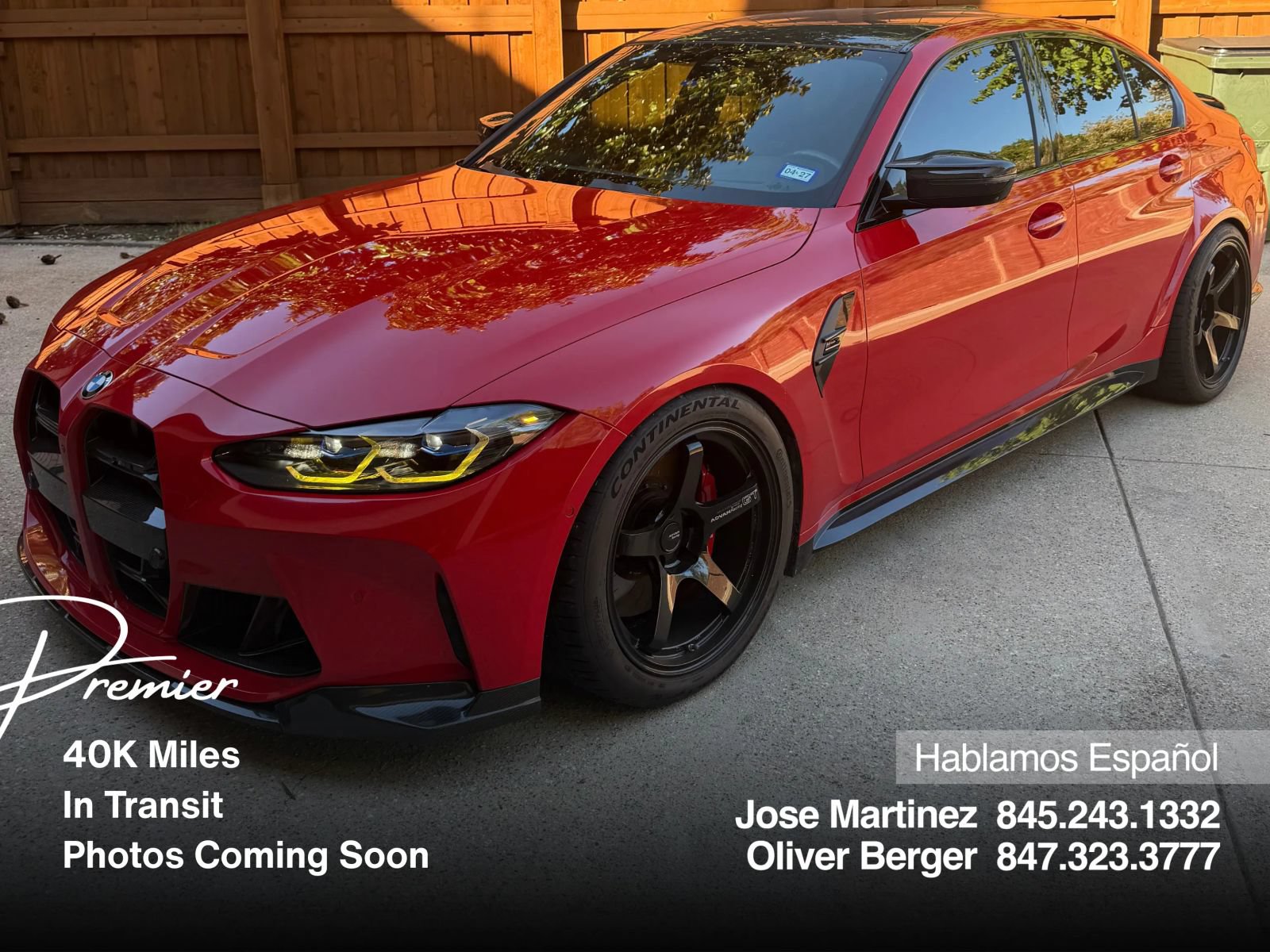 Used 2021 BMW M3 Competition w/ Executive Package RWD image 1