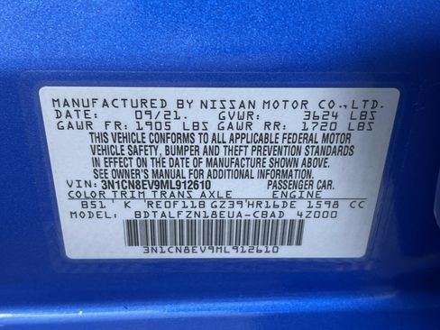 Used 2021 Nissan Versa SV FWD image 12