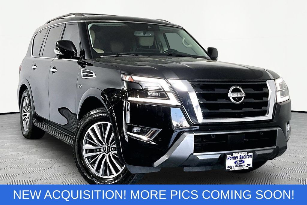 Used 2021 Nissan Armada SL w/ Captain's Chairs Package RWD image 1
