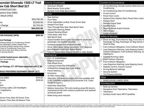 New 2026 Chevrolet Silverado 1500 LT Trail Boss w/ Protection Package image 3