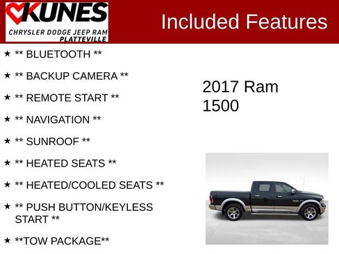 Used 2017 RAM 1500 Laramie w/ Convenience Group image 2