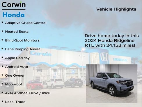 Used 2024 Honda Ridgeline RTL image 6