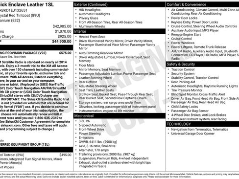 Used 2014 Buick Enclave Leather w/ Trailering Provision Package image 32