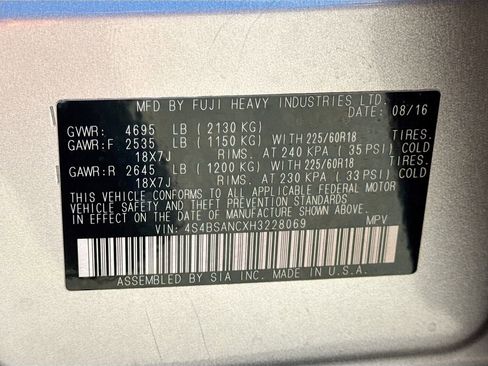 Used 2017 Subaru Outback 2.5i Limited image 44