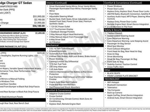 New 2026 Dodge Charger R/T w/ Driver Convenience Group AWD/4WD image 6