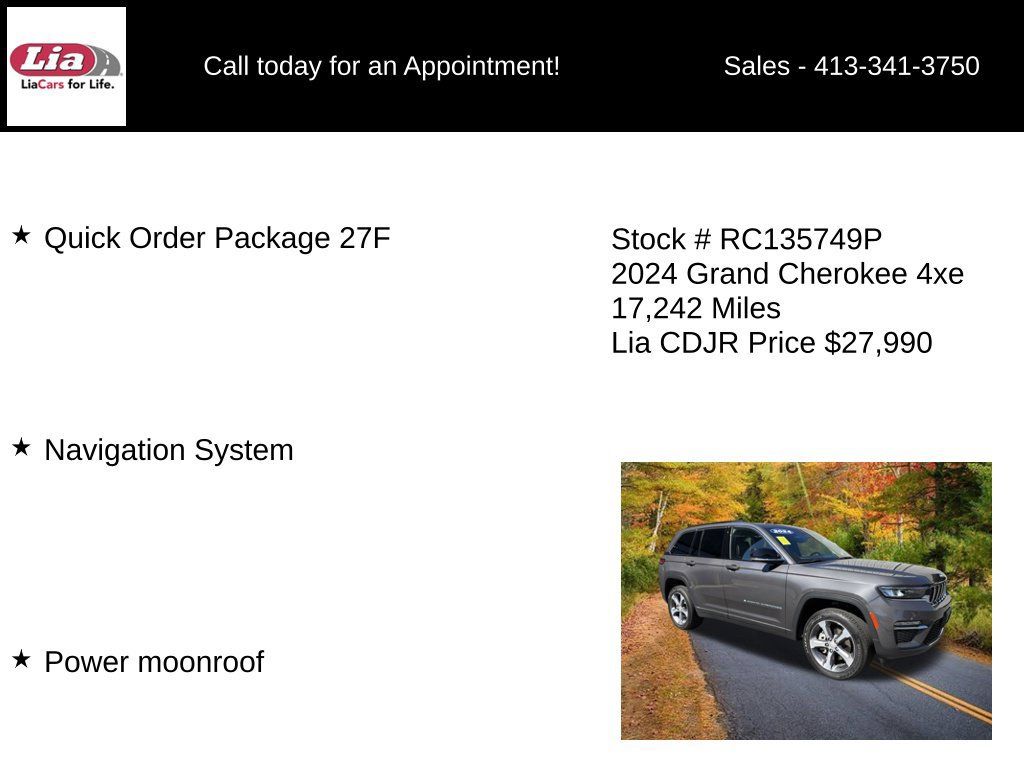 Used 2024 Jeep Grand Cherokee Limited 4xe AWD/4WD image 6