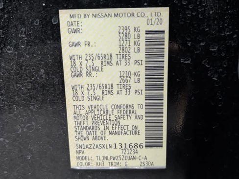 Used 2020 Nissan Murano S w/ Technology Package image 3