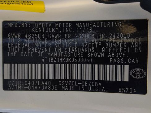 Used 2019 Toyota Camry XLE w/ Driver Assist Package FWD image 33