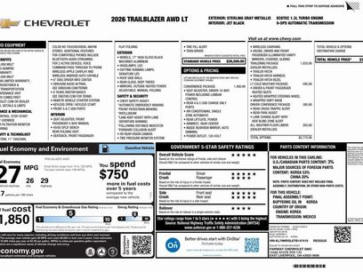 New 2026 Chevrolet TrailBlazer LT w/ Convenience Package