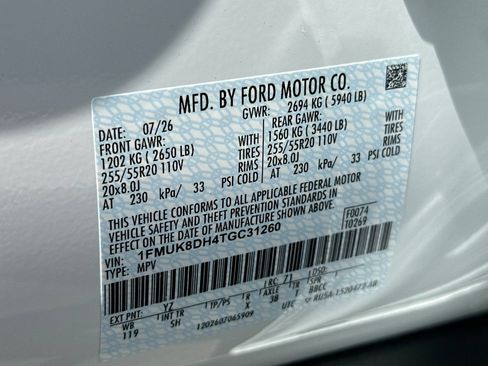New 2026 Ford Explorer Active w/ Active Comfort Package AWD/4WD image 29