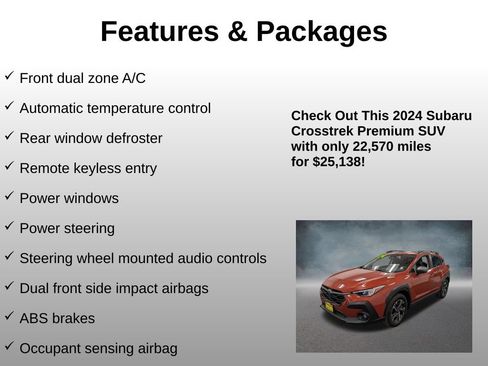 Used 2024 Subaru Crosstrek 2.0i Premium AWD/4WD image 8