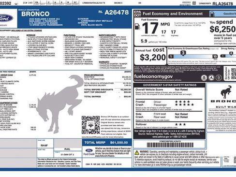 Used 2024 Ford Bronco Badlands image 56