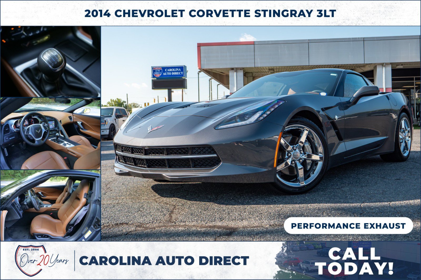 Used 2014 Chevrolet Corvette Stingray Coupe w/ 3LT Preferred Equipment Group RWD image 1