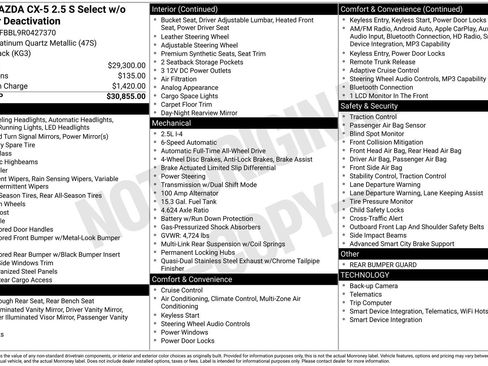 Used 2024 MAZDA CX-5 AWD 2.5 S w/ Select Package image 13