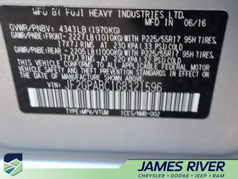 Used 2016 Subaru Crosstrek 2.0i Premium w/ Moonroof Package image 39