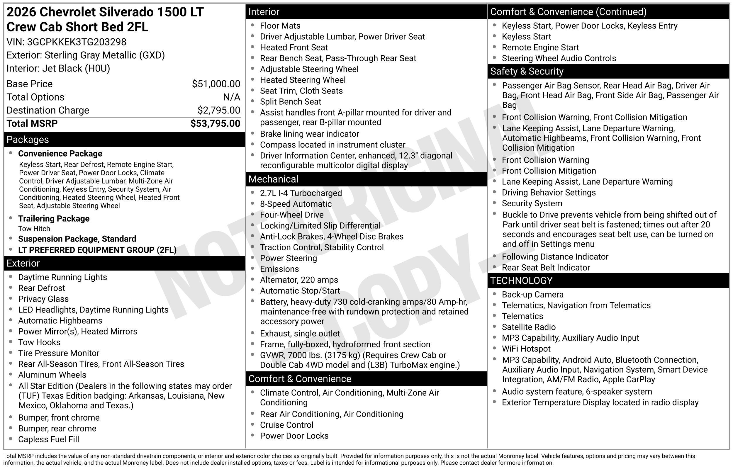 Used 2026 Chevrolet Silverado 1500 LT AWD/4WD image 2