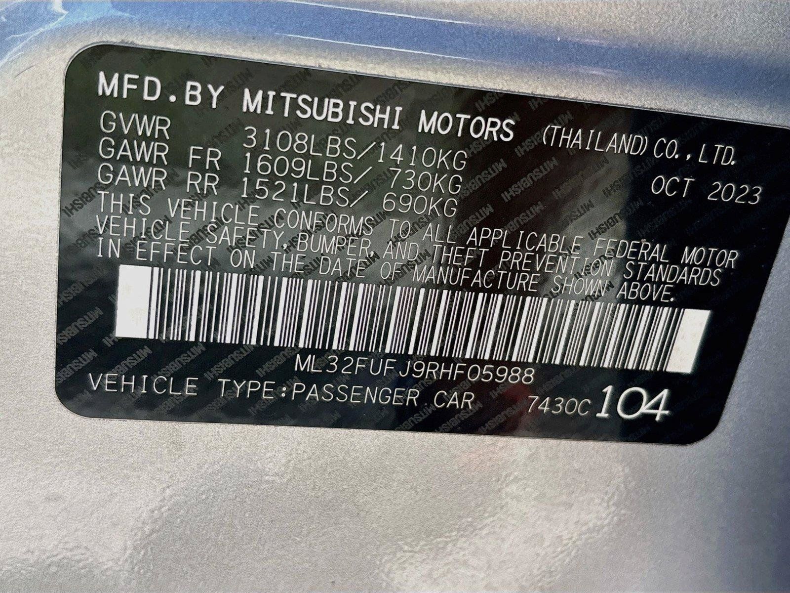 Used 2024 Mitsubishi Mirage G4 Black Edition FWD image 18