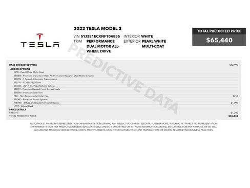 Used 2022 Tesla Model 3 Performance AWD/4WD image 2