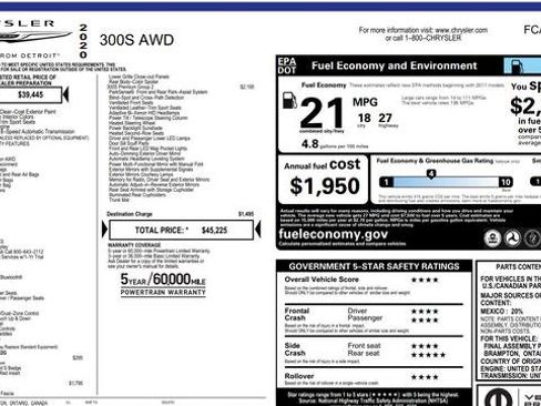 Used 2020 Chrysler 300 S w/ 300S Premium Group 2 image 5