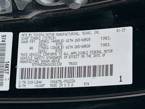 Used 2025 Toyota Tundra 1794 Edition AWD/4WD image 30