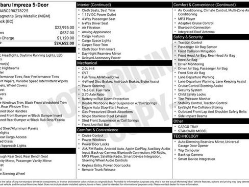 Used 2024 Subaru Impreza 2.0i image 14