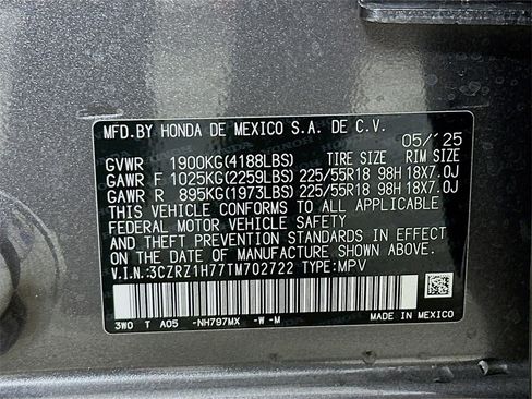 Certified 2026 Honda HR-V EX-L image 27