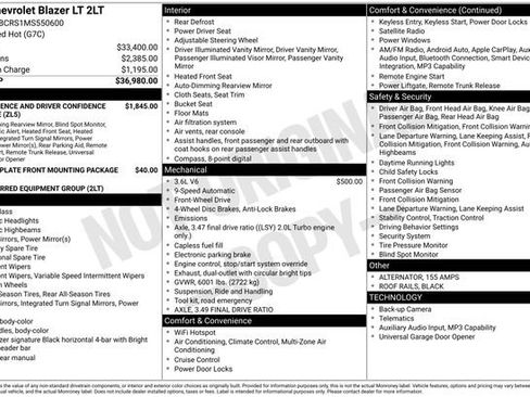 Used 2021 Chevrolet Blazer LT FWD image 5