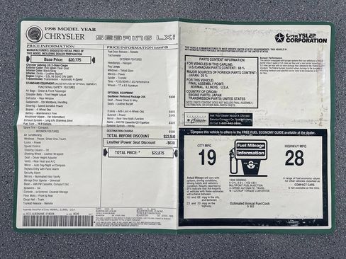 Used 1998 Chrysler Sebring LXi FWD image 19