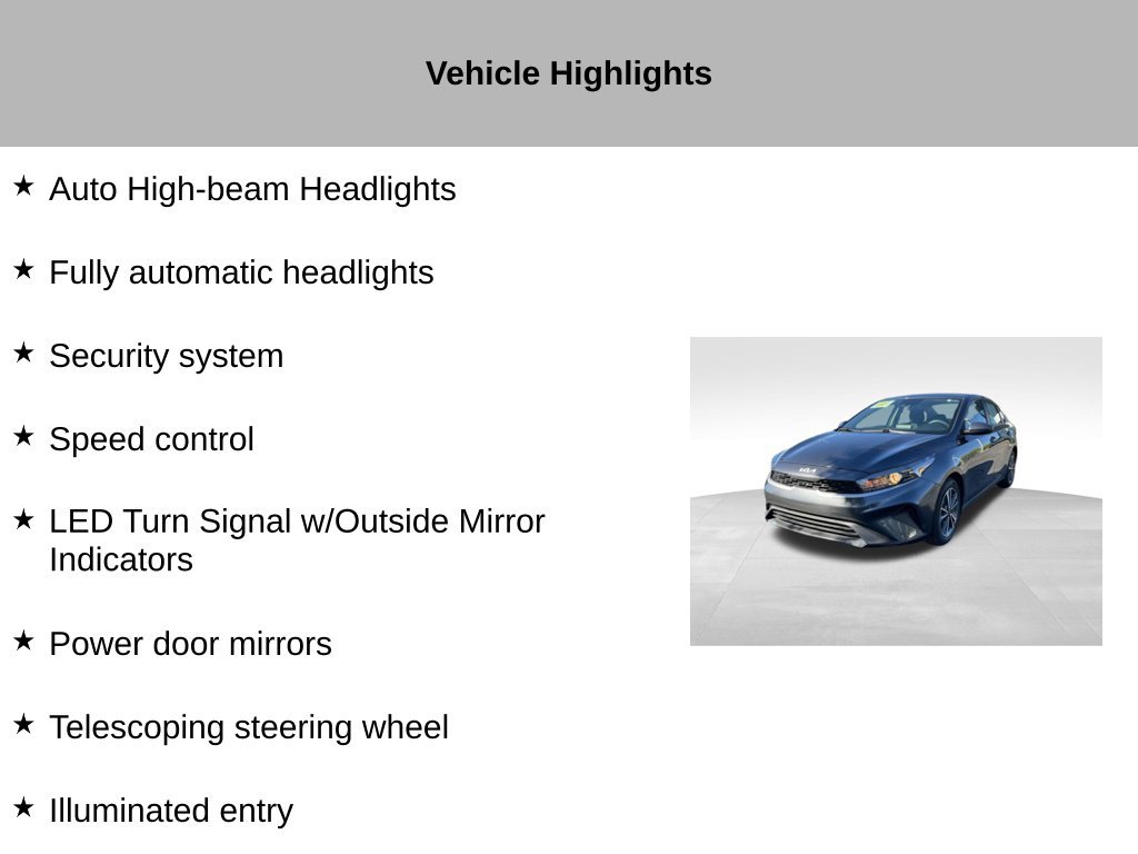 Certified 2022 Kia Forte LXS FWD image 37
