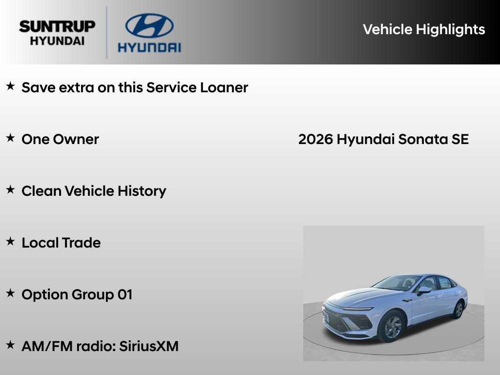 Used 2026 Hyundai Sonata SE FWD image 8