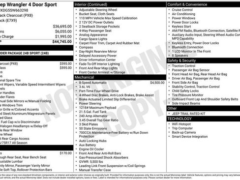 New 2025 Jeep Wrangler Sport image 6
