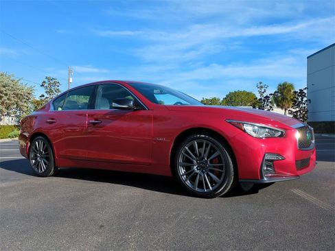 Used 2020 INFINITI Q50 Red Sport 400 w/ Carbon Fiber Package image 2