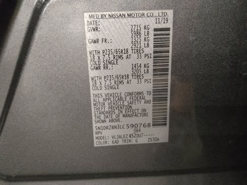 Used 2020 Nissan Pathfinder SV FWD image 33